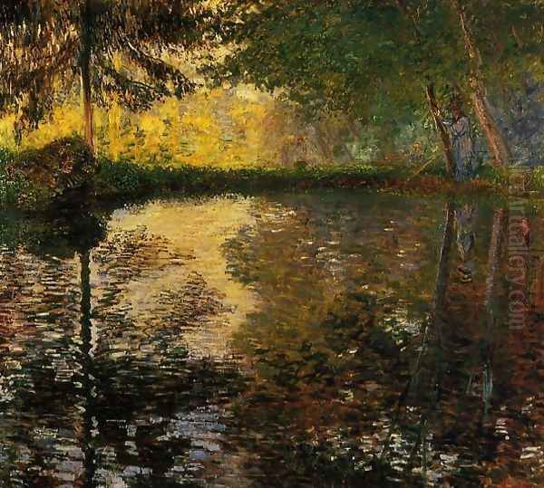 The Pond At Montgeron Oil Painting by Claude Oscar Monet