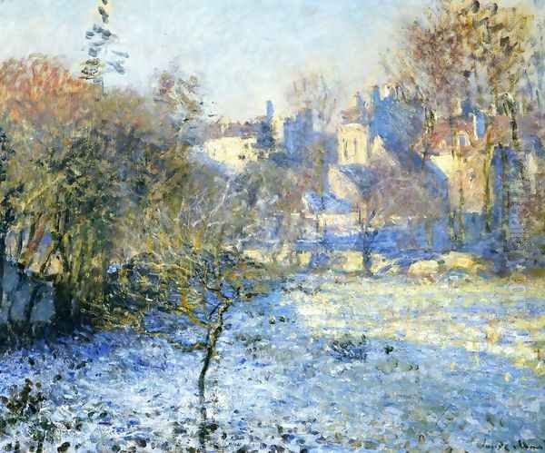 Frost Oil Painting by Claude Oscar Monet