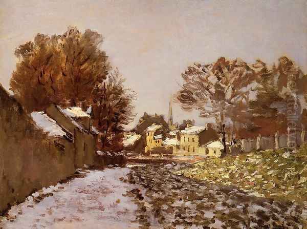 Snow at Argenteuil I Oil Painting by Claude Oscar Monet