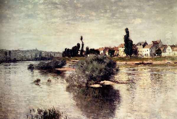 The Seine At Lavacourt Oil Painting by Claude Oscar Monet