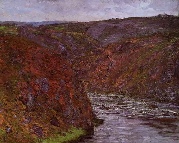 Valley of the Creuse, Grey Sky Oil Painting by Claude Oscar Monet