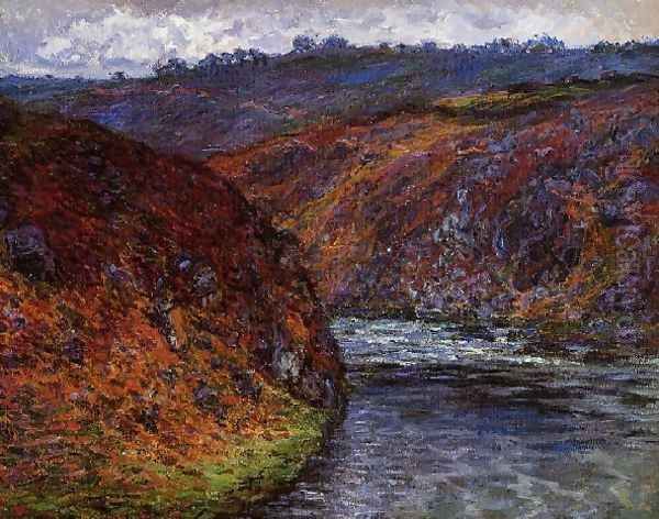 Valley Of The Creuse Grey Day Oil Painting by Claude Oscar Monet