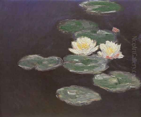 Nympheas (Waterlilies) Oil Painting by Claude Oscar Monet