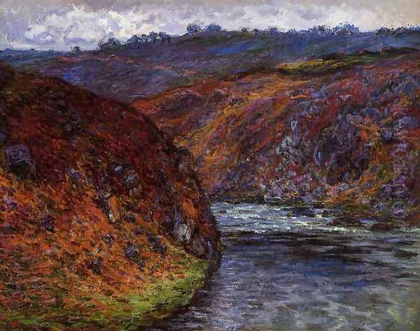 Valley of the Creuse, Grey Day Oil Painting by Claude Oscar Monet