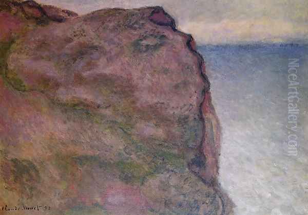 Cliff at Petit Ailly, at Varengeville Oil Painting by Claude Oscar Monet