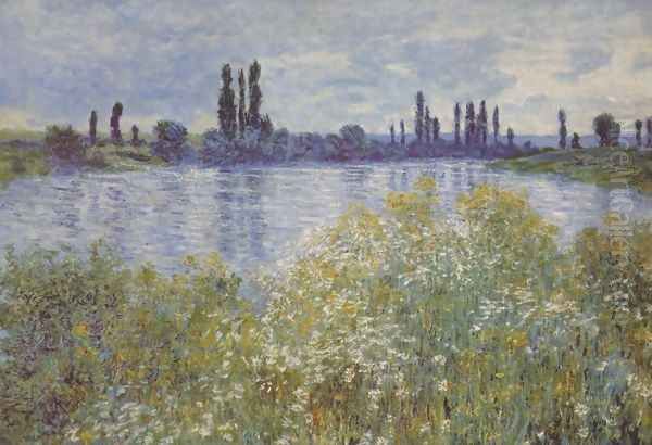 Bank of the Seine. Vétheuil Oil Painting by Claude Oscar Monet