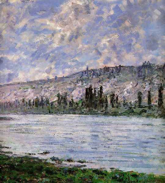 The Seine at Vetheuil (detail) Oil Painting by Claude Oscar Monet