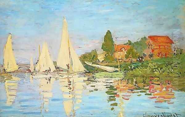 The Regatta at Argenteuil Oil Painting by Claude Oscar Monet