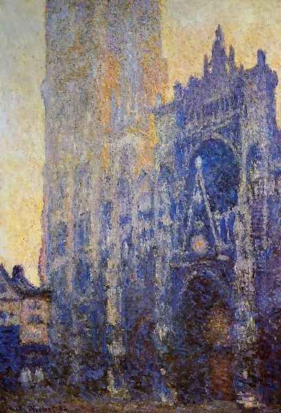 Rouen Cathedral, the Portal, Morning Effect Oil Painting by Claude Oscar Monet