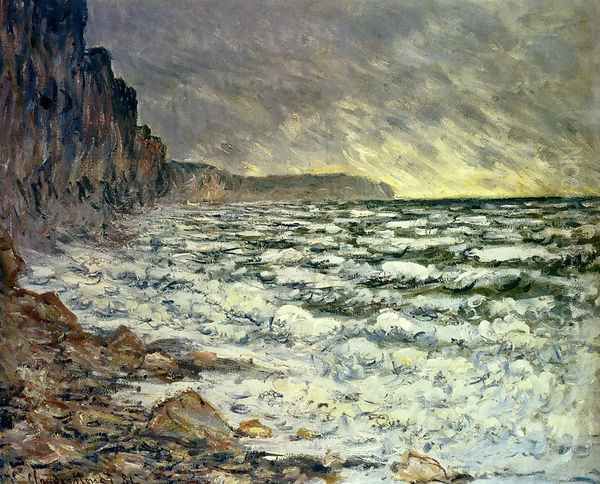 The Sea At Fecamp 2 Oil Painting by Claude Oscar Monet