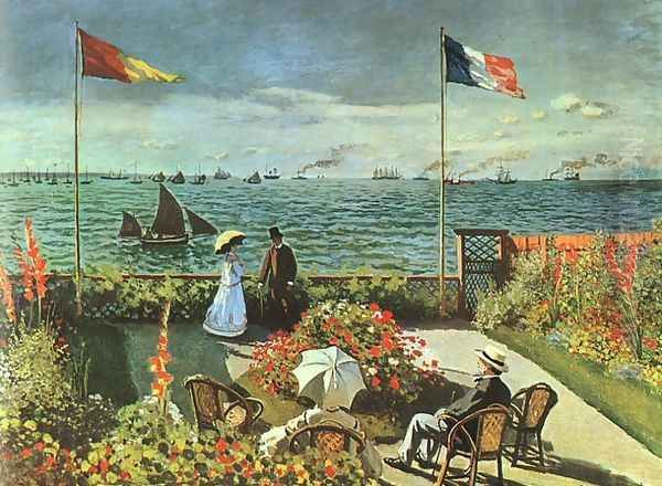 Terrace at St Adresse Oil Painting by Claude Oscar Monet