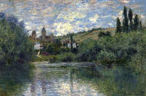 View of Vetheuil I Oil Painting by Claude Oscar Monet