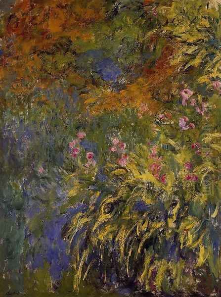 Irises 1 Oil Painting by Claude Oscar Monet