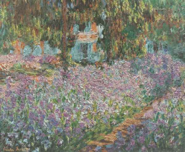 The Artist's Garden at Giverny Oil Painting by Claude Oscar Monet