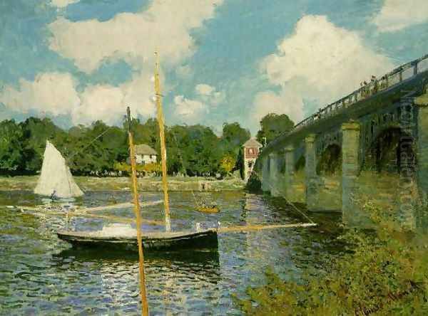 The Highway Bridge at Argenteuil Oil Painting by Claude Oscar Monet