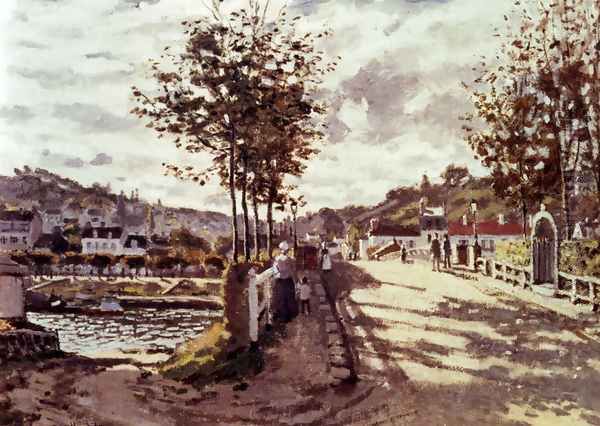 The Seine At Bougival 2 Oil Painting by Claude Oscar Monet