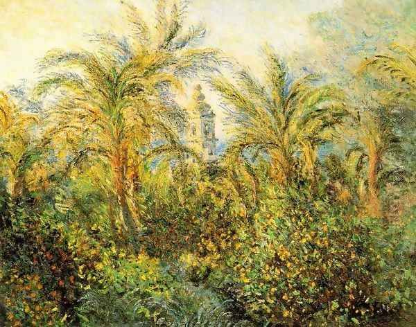 Garden in Bordighera, Impression of Morning [1884] Oil Painting by Claude Oscar Monet