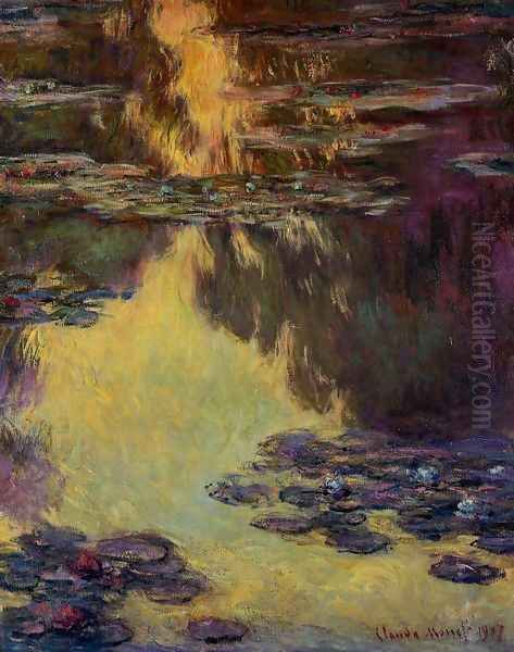 Water-Lilies 8 Oil Painting by Claude Oscar Monet