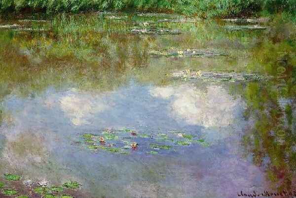 Water Lilies: Clouds Oil Painting by Claude Oscar Monet