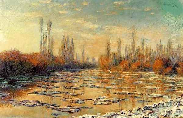 The Floating Ice Oil Painting by Claude Oscar Monet