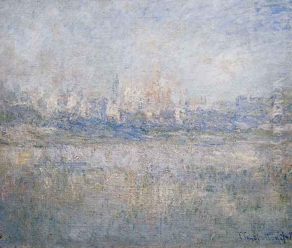 Véheuil dans le brouillard, 1879 Oil Painting by Claude Oscar Monet