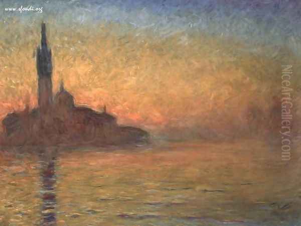 Tramonto a Venezia Oil Painting by Claude Oscar Monet