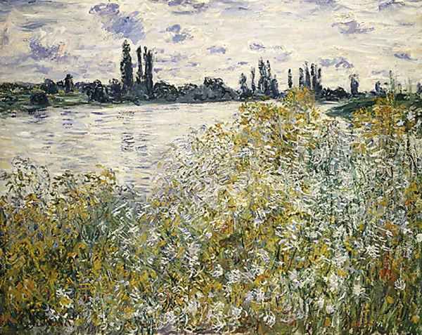 Ee aux Fleurs near Veheuil 1880 Oil Painting by Claude Oscar Monet