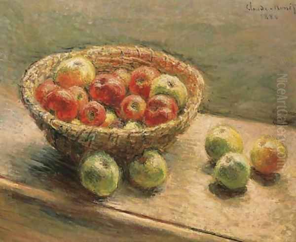 Le panier de pommes Oil Painting by Claude Oscar Monet