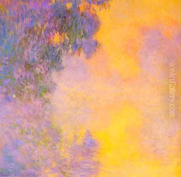 Misty morning on the seine sunrise 1892 Oil Painting by Claude Oscar Monet