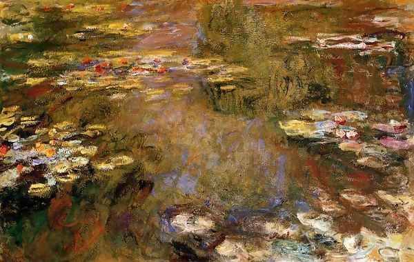 The Water-Lily Pond4 1917-1919 Oil Painting by Claude Oscar Monet