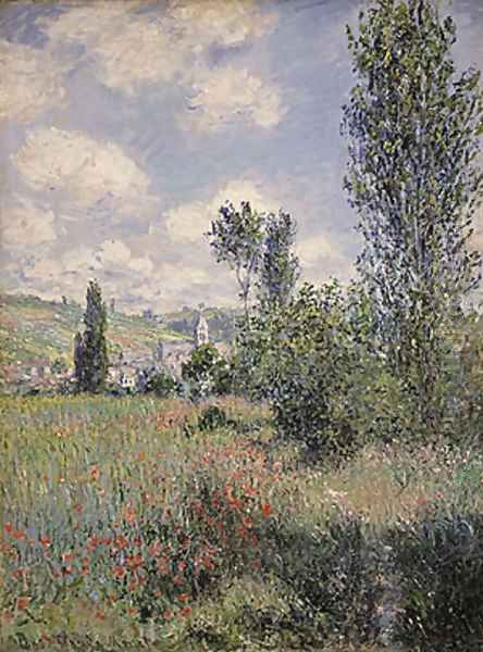 View of Veheuil 1880 Oil Painting by Claude Oscar Monet