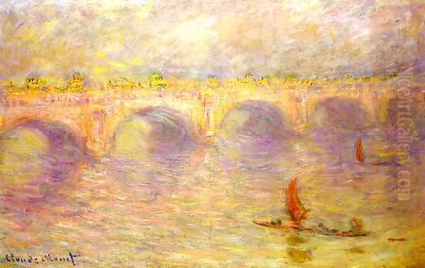 Waterloo Bridge 4 Oil Painting by Claude Oscar Monet