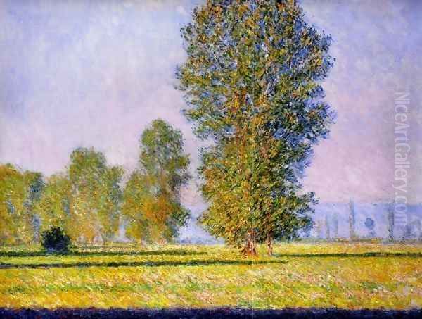 Landscape with Figures Giverny 1888 Oil Painting by Claude Oscar Monet