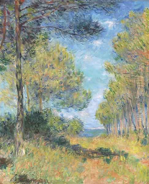 Allee de sapins à Varengeville Oil Painting by Claude Oscar Monet