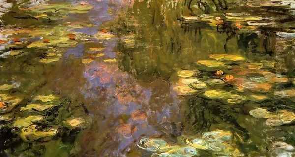 The Water-Lily Pond1 1917-1919 Oil Painting by Claude Oscar Monet