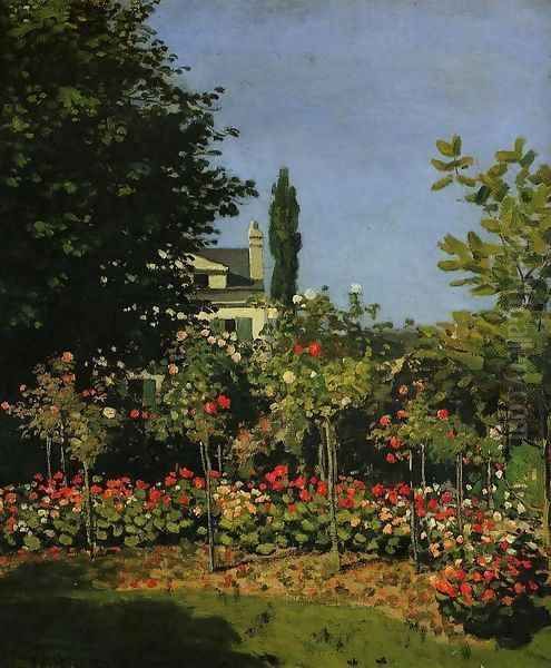 Garden in Flower 1866 Oil Painting by Claude Oscar Monet