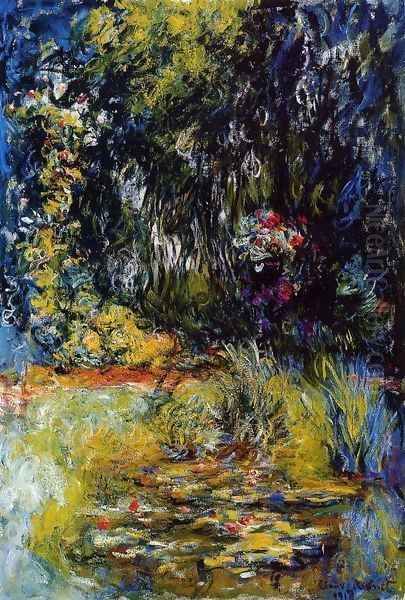 The Water-Lily Pond1 1918-1919 Oil Painting by Claude Oscar Monet