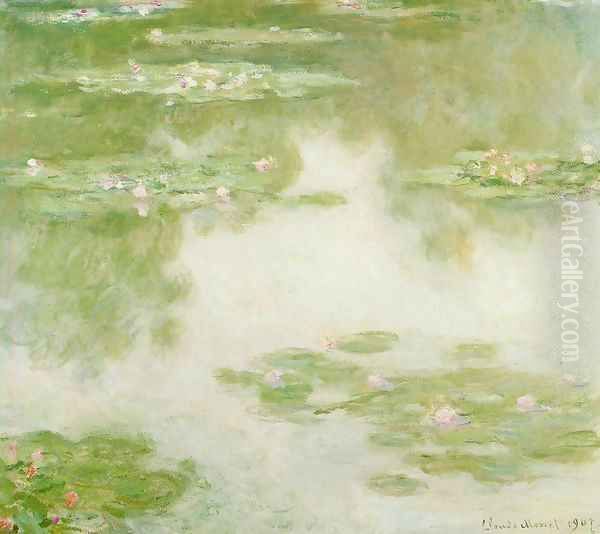 Water-Lilies11 1907 Oil Painting by Claude Oscar Monet