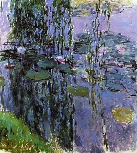 Water-Lilies1 1916-1919 Oil Painting by Claude Oscar Monet