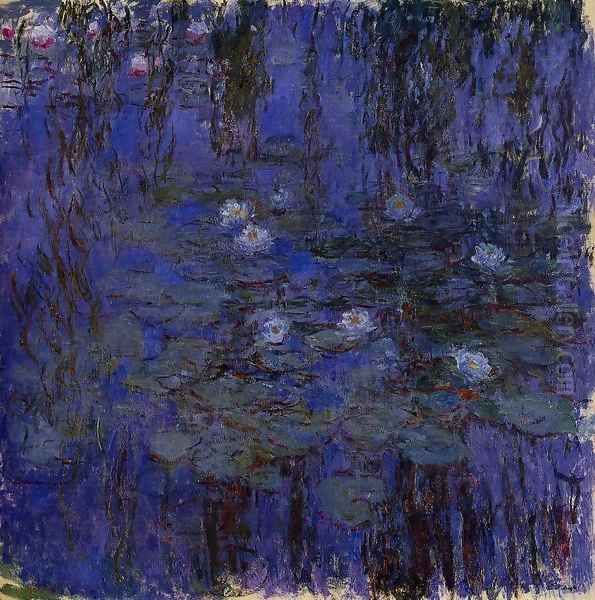 Water-Lilies2 1916-1919 Oil Painting by Claude Oscar Monet