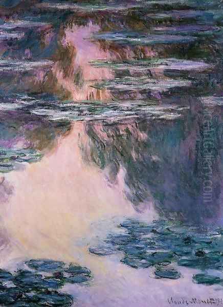 Water-Lilies7 1907 Oil Painting by Claude Oscar Monet