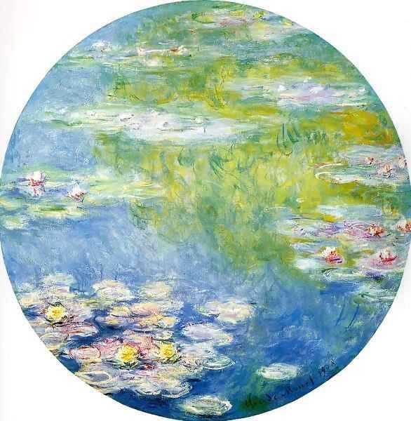 Water-Lilies8 1908 Oil Painting by Claude Oscar Monet