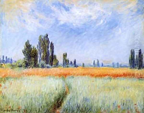 Wheatfields Oil Painting by Claude Oscar Monet