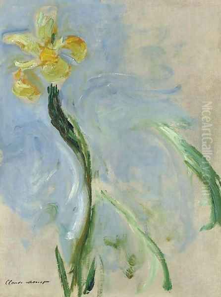 Iris jaune Oil Painting by Claude Oscar Monet