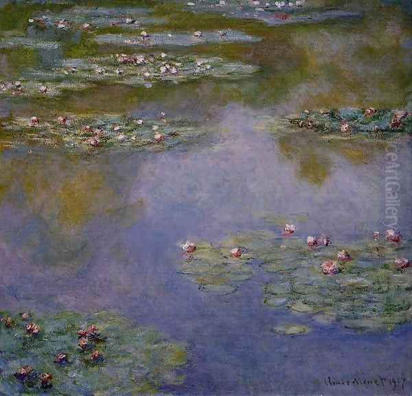 Water-Lilies12 1907 Oil Painting by Claude Oscar Monet