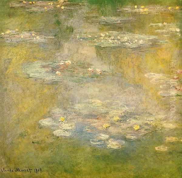 Water-Lilies3 1908 Oil Painting by Claude Oscar Monet