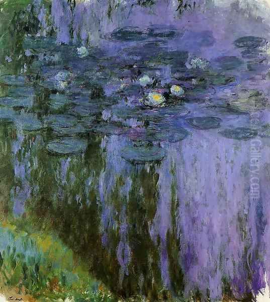 Water-Lilies5 1916-1919 Oil Painting by Claude Oscar Monet