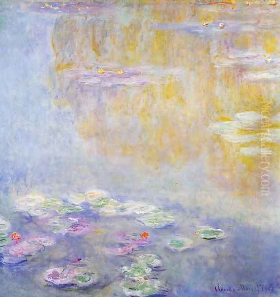 Water-Lilies7 1908 Oil Painting by Claude Oscar Monet