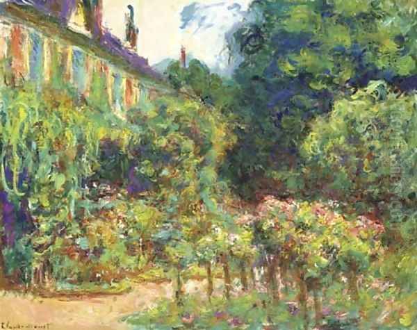 La Maison de l'artiste à Giverny Oil Painting by Claude Oscar Monet