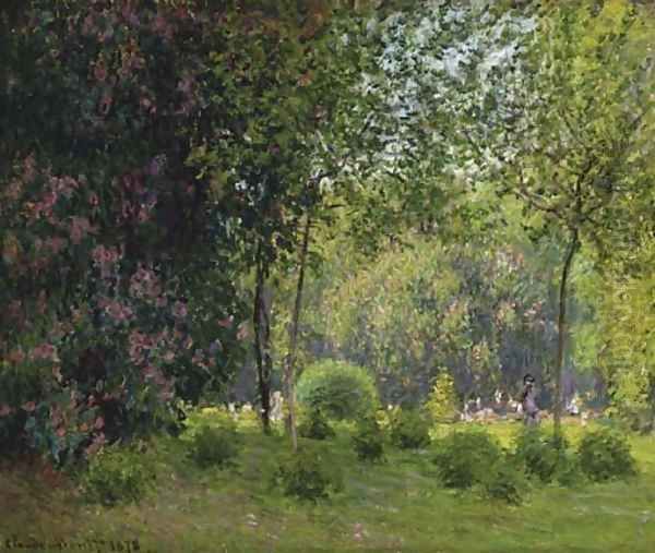 Le parc Monceau Oil Painting by Claude Oscar Monet